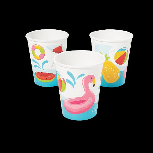 9 Oz Pool Party Paper Cups