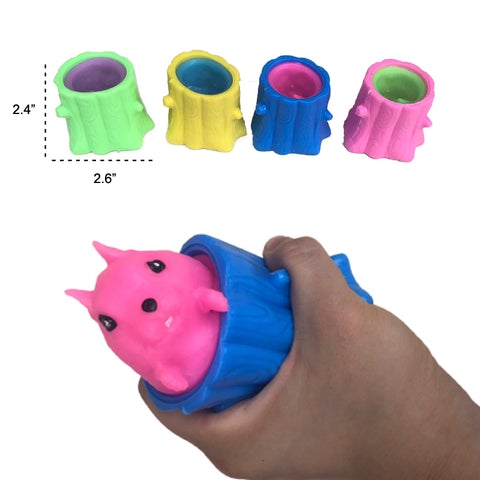 Pop Out Squirrel In Stump Toy