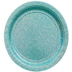 Blue Prismatic Cake Dessert Plates