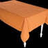 Pumpkin Spice Orange Plastic Tablecloth