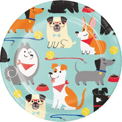 7" Puppy Party Dessert Plates