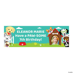 Puppy Party Photo Custom Banner - Medium