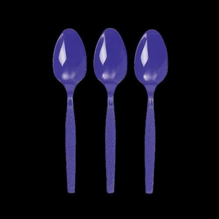 Purple Color Plastic Spoons