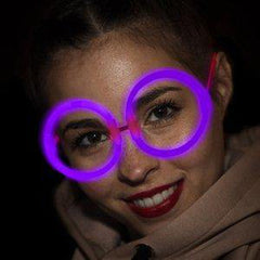 Round Glow Eyeglasses - Purple