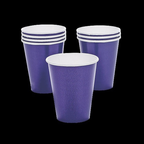 9 Oz Purple Color Paper Cups
