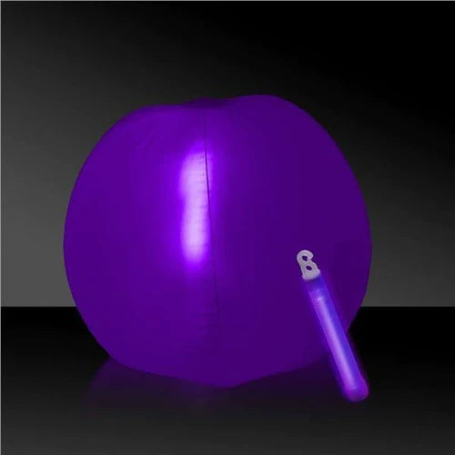 12 Inch Glow in The Dark Purple Beach Ball