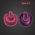 LED Light Up Flashing Neon EL Wire Sequin Pink & Purple Cowboy Party Hat - Pack of 2 Hats