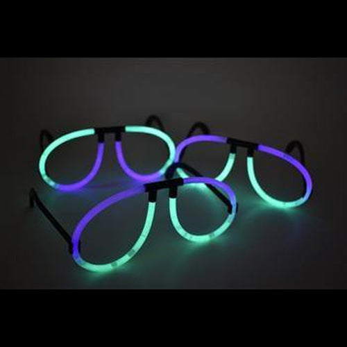 Glow Eyeglasses Bi-Color - Aviator Style- Bi Purple/Green