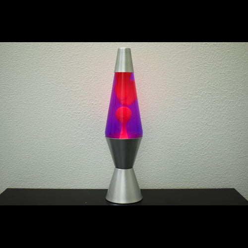 14.5 inch 20oz Lava Brand Motion Lamp Purple Liquid Pink Wax