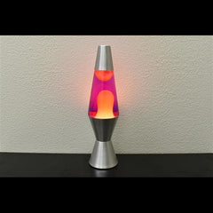 14.5 inch 20oz Lava Brand Motion Lamp Purple Liquid Yellow Wax