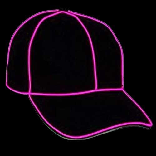 Pink Electro Luminescent Baseball Hat