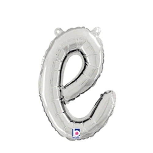 14  Script Letter  E  Silver (Air-Fill Only)