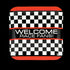 Race Car Checkered Flag Paper Dinner Plates