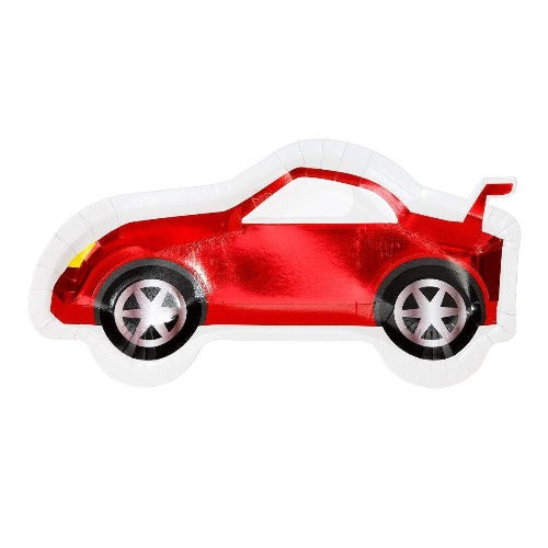Race Car Shaped Paper Plates
