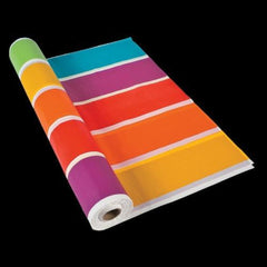 Rainbow Plastic Tablecloth Roll - 100 Feet