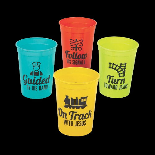 Railroad VBS Plastic Cups