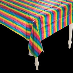 Rainbow Metallic Foil Tablecloth