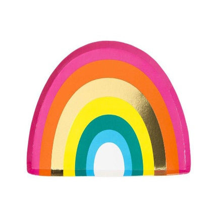 Rainbow Shaped Sturdy Paper Plates