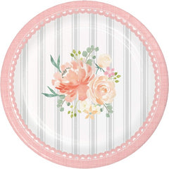 Farmhouse Floral Cake Dessert Plates