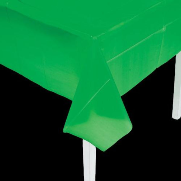 Green Rectangle Plastic Tablecloth