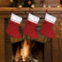 Red Felt 15" Christmas Stockings - 12 Per Pack