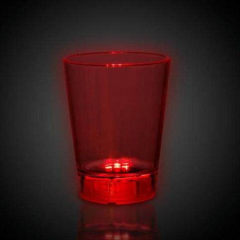 LED Light Up Red 1.5 Oz Shot Glass