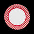 Red Gingham Paper Dinner Plates