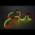 Glow Eyeglasses Bi-Color - Aviator Style- Bi Red/Yellow