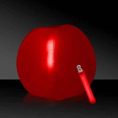 12 Inch Glow in The Dark Red Beach Ball