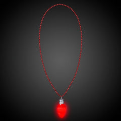 LED Bulb Bead Necklace