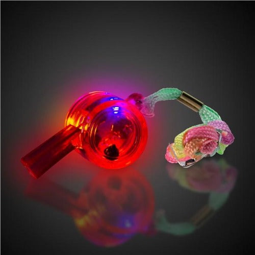 LED Red Drum Whistles