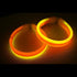 8 Inch Tri-Color Triple Wide Glow Bracelets/Wristbands - Red Orange Yellow