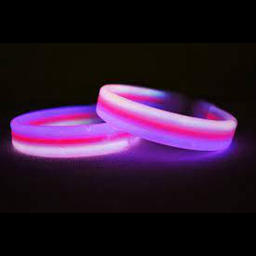 8 Inch Tri-Color Glow Bracelets