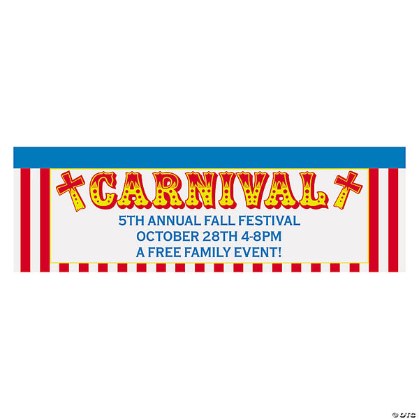 Religious Carnival Party Custom Banner - Medium