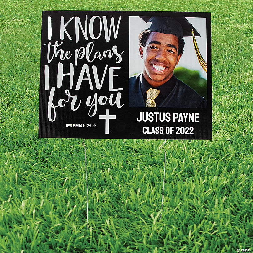 Religious Graduations Display Religious Graduation Custom Photo Yard Sign