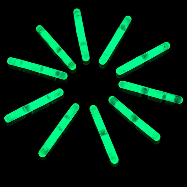 1.5 Inch Green Mini Glow Sticks - Pack of 50