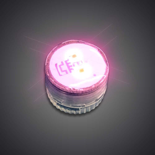 LED Light Up Pink Non Flashing Button Body Light