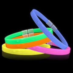 22 Inch Triple Wide Twister Glow Stick Necklaces - Solid Color Mix