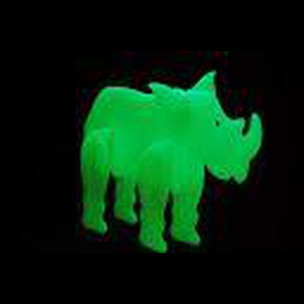 Glow in the Dark 3D Safari Animal - Rhino