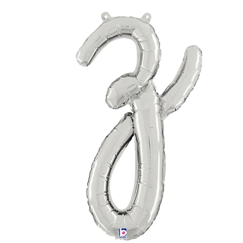 24  Script Letter  Z  Silver (Air-Fill Only)