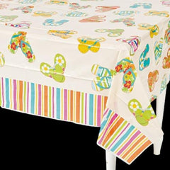 Bright Beach Plastic Tablecloth