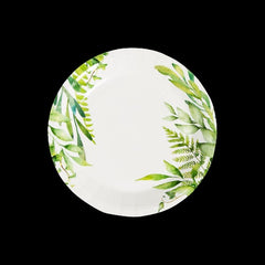 Spring Greenery Paper Dessert Plates