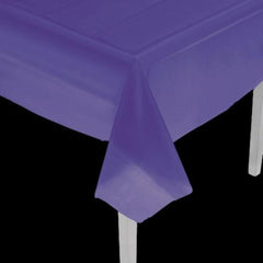 Purple Rectangle Plastic Tablecloth