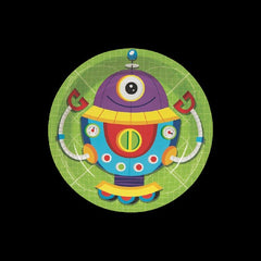 Robot Party Paper Dessert Plates