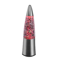 Light Up Rocket Lamp Silver Base