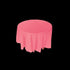 Coral Round Plastic Tablecloth