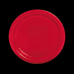 Red Round Paper Dinner Plates