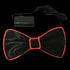 EL Wire Red Bow Tie