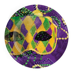 Mardi Gras Mask 9" Plates