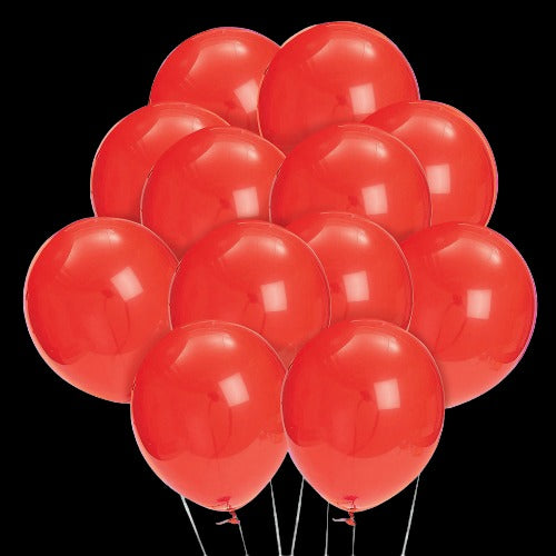 11" Ruby Red Latex Balloons